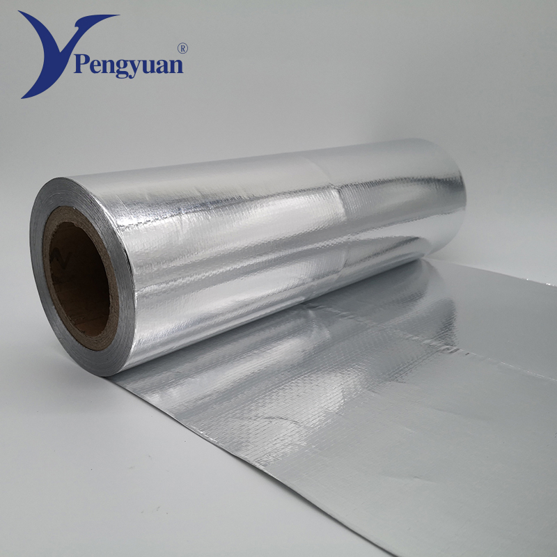 Foil Metallized Film Laminated Woven Fabric Insulation Material Building Material