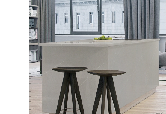 Silica Free Artificial Quartz Slab Safe for Indoor &amp; Commercial Use