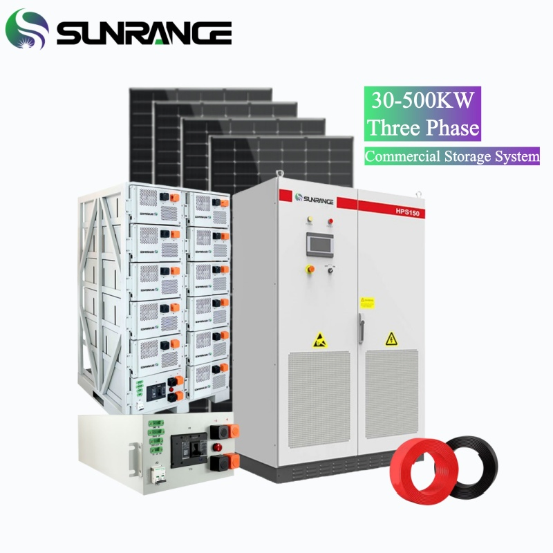 Full Complete Solar Power Battery Systems Price 30kw 60kw 90kw 100kw 150kw 200kw Hybrid Solar Energy Storage Panel System Kit for Home