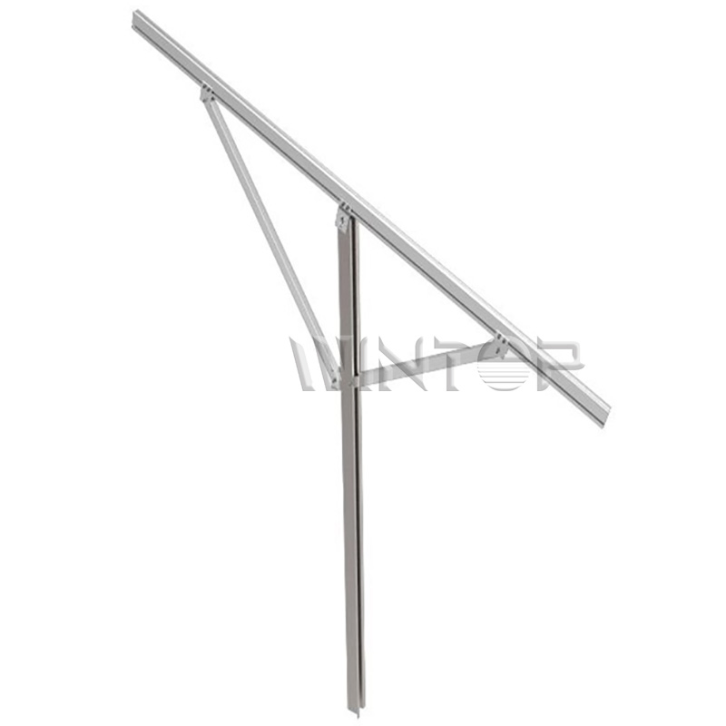 C Pile Ground Solar Mount Installation Structure