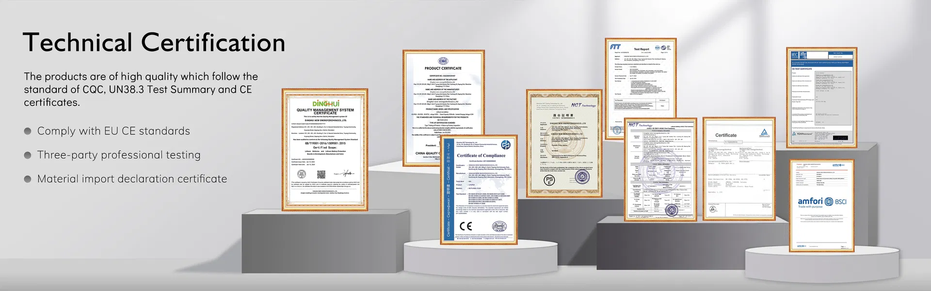 Certificates