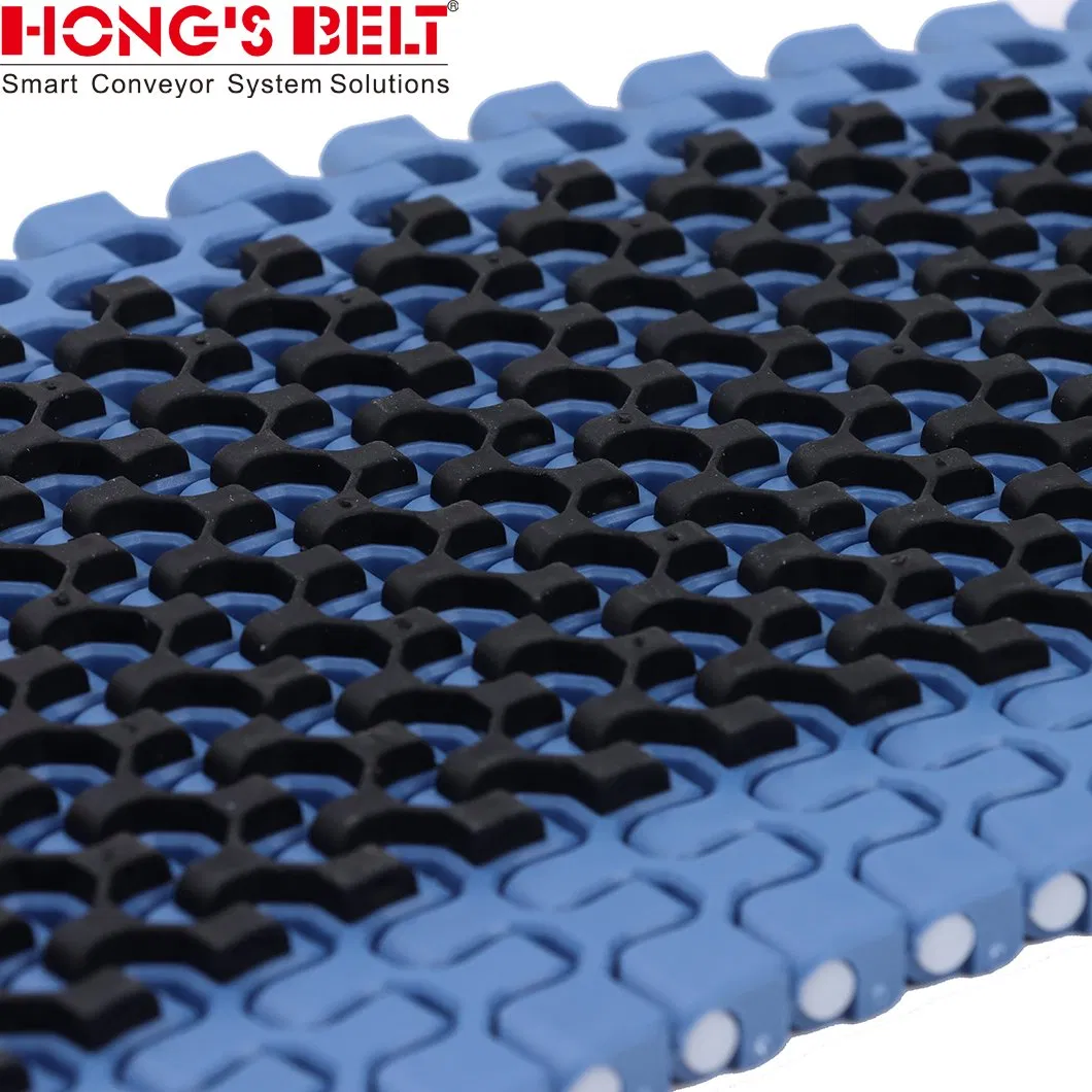 Hongsbelt HS-500b-HD Modular Plastic Conveyor Belt Replacement Series 2400 Radius Flush Grid