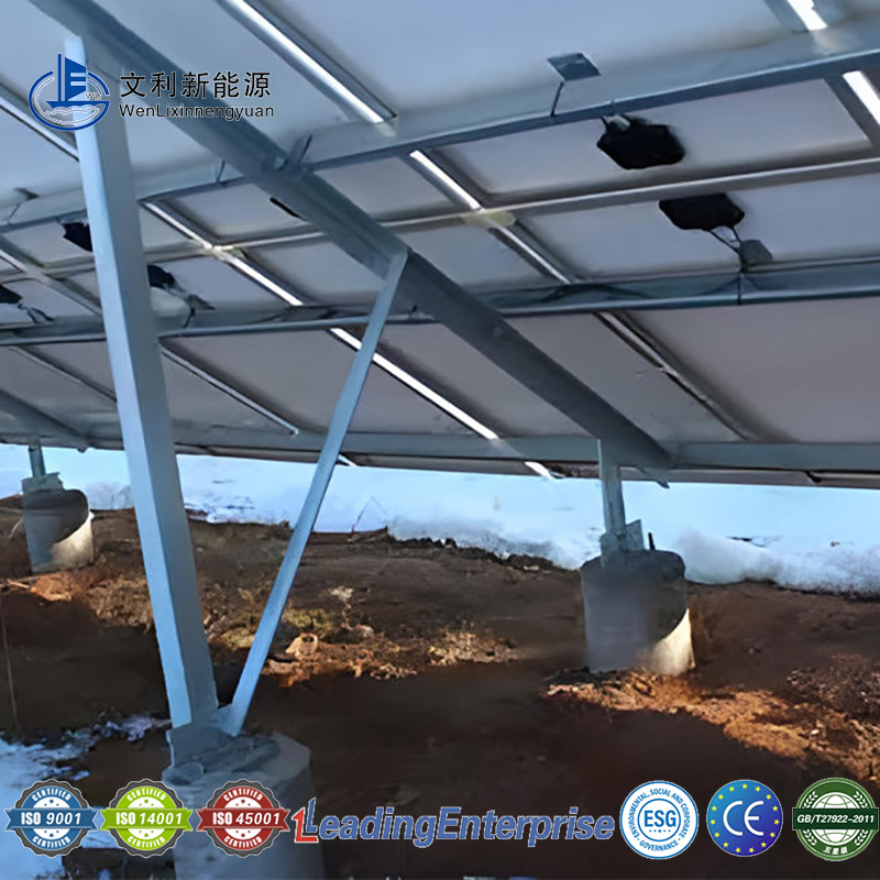 Durable Ground Solar Mounting Structure for PV Panels
