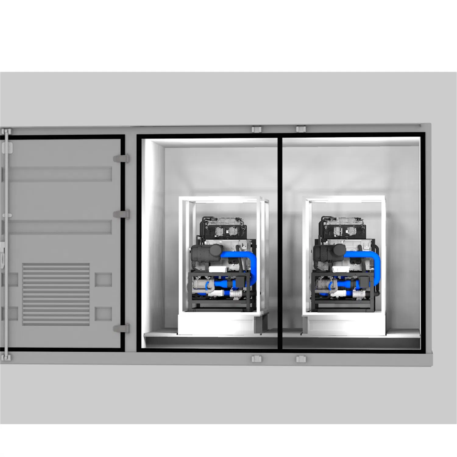 High power and high efficiency modular hydrogen energy storage power generation system