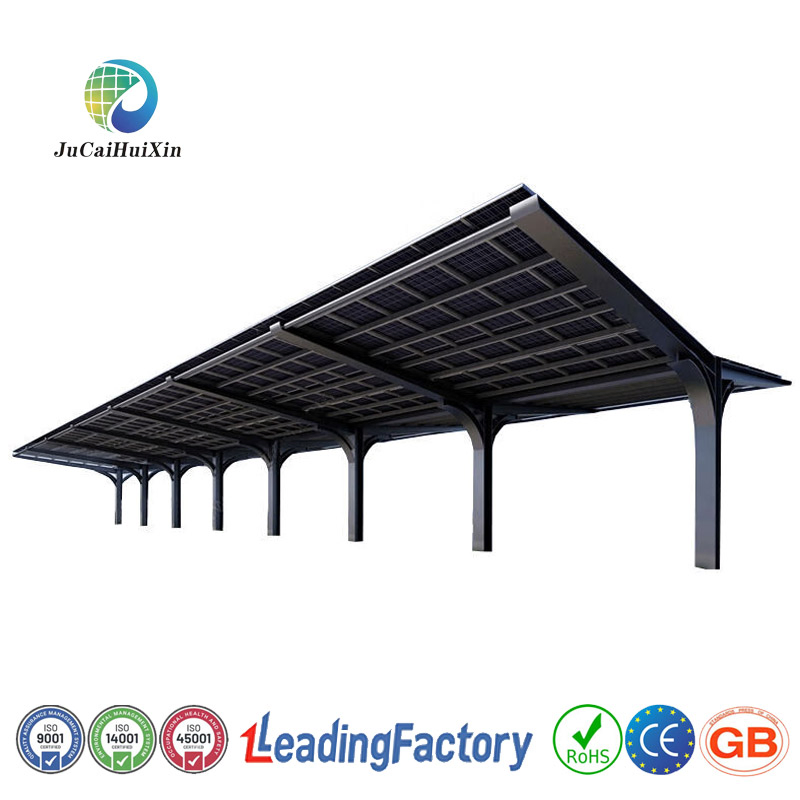 Jchx ISO Certification Aluminum Solar Carport System Mounting Structure Used for Solar Power Generation