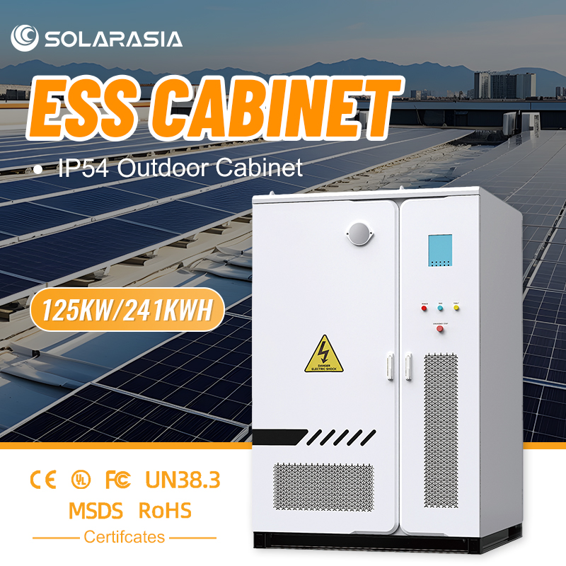 261kwh Storage LiFePO4 Battery Industrial Commercial Energy Stoarage Liquid Cooling 125kw off Grid Solar Battery Energy Storage System