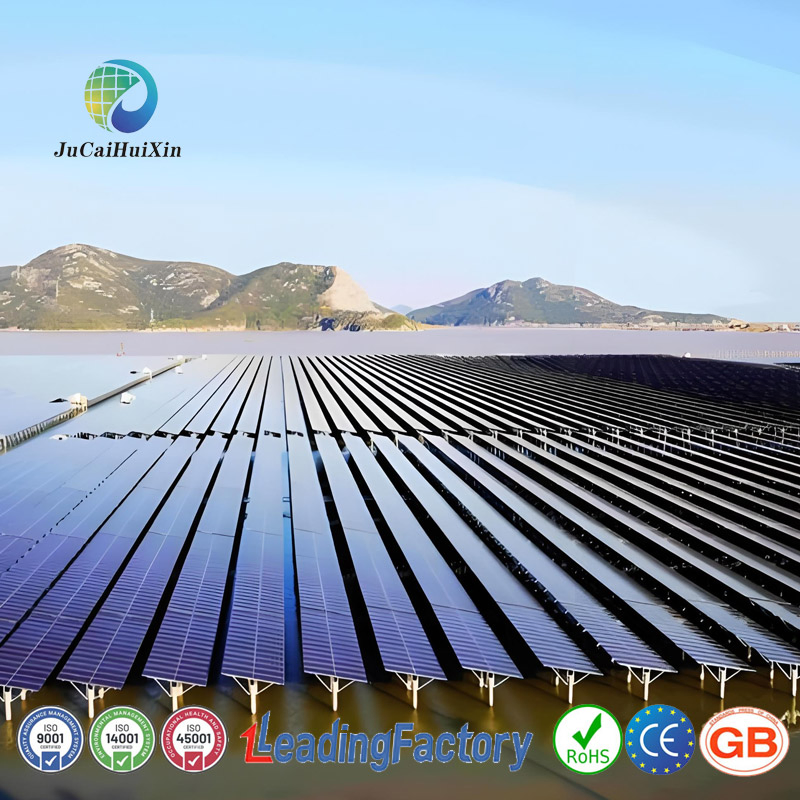 Jhcx-CE Centralized Galvanized Steel Solar Structure with Reinforced Concrete Monopile Foundation