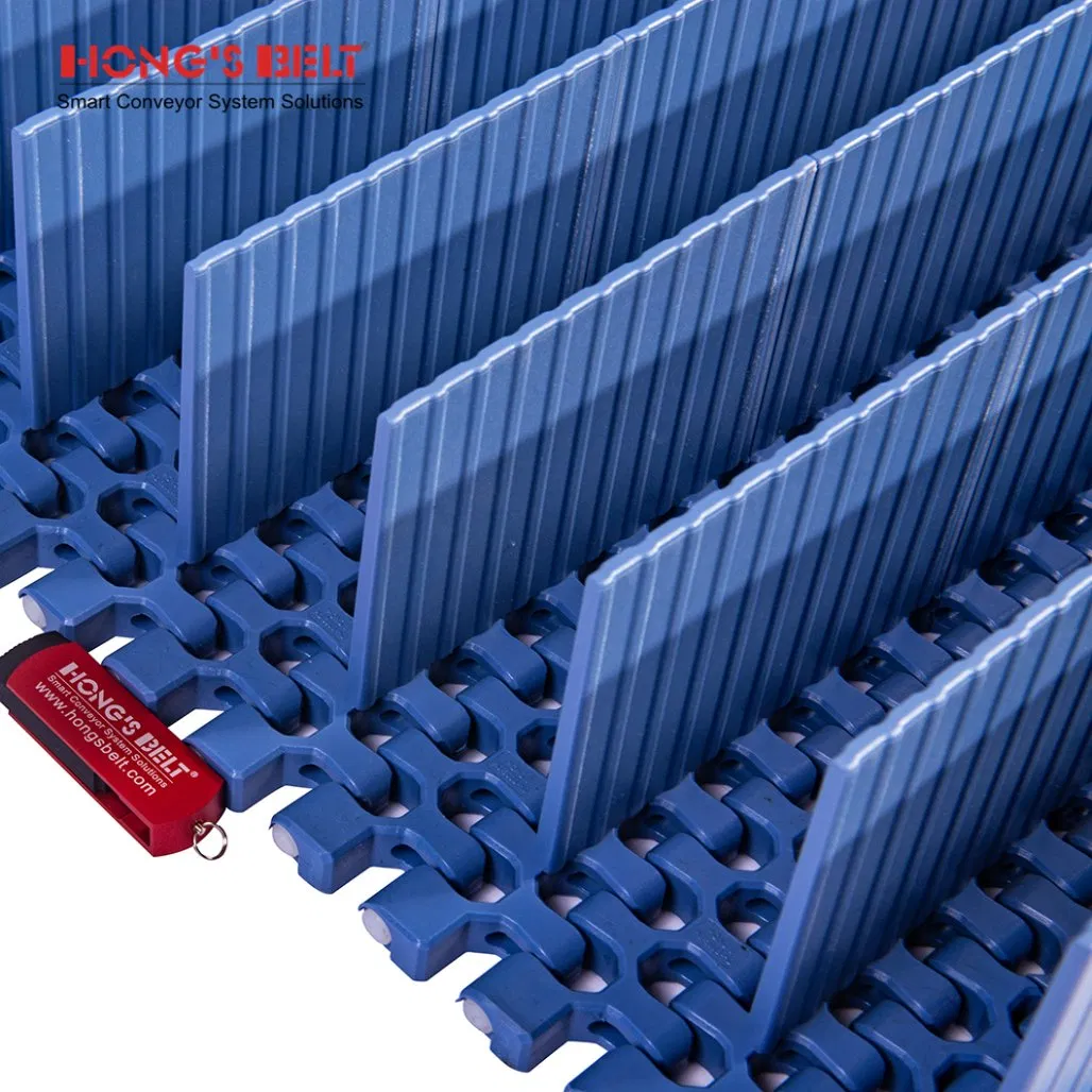 Hongsbelt HS-500b-HD Modular Plastic Conveyor Belt Replacement Series 2400 Radius Flush Grid