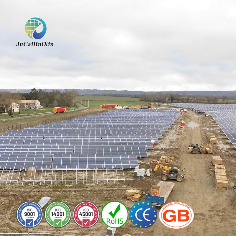 Jchx Customizable 275 Grams of Zinc Aluminum Magnesium Coated Steel Solar Frame Ground Mount Structure