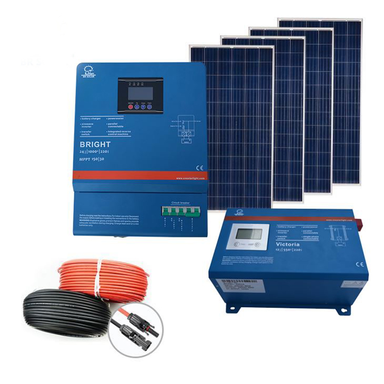 4000W 10kw 20kw Hybrid Controller Electricity Energy Panel off Grid Photovoltaic Power Home System Complete Package with Lithium Ion Batteries and Inverters