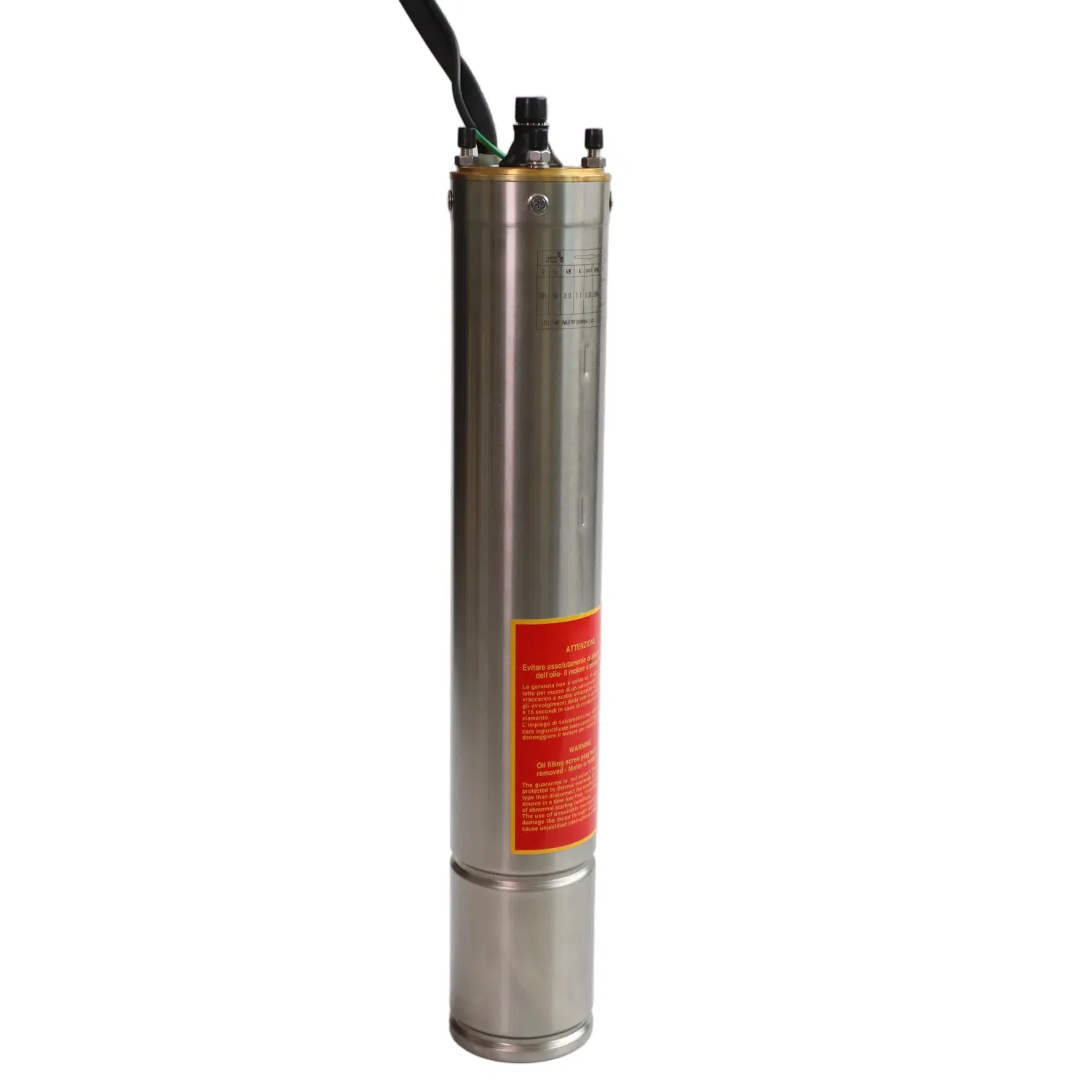 High Efficiency AC Submersible Pump for Solar Water Solutions