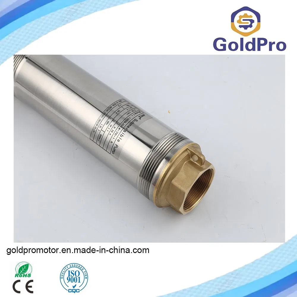 4skm 0.25-10kw Copper Wire Sale Brass Outlet Borehole Deep Well Multistage Impeller Borehole Agriculture Irrigation Solar Electric Submersible Jet Water Pump