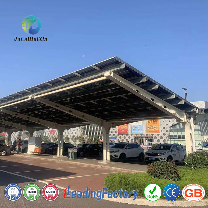Jchx ISO Certification Aluminum Solar Carport System Mounting Structure Used for Solar Power Generation
