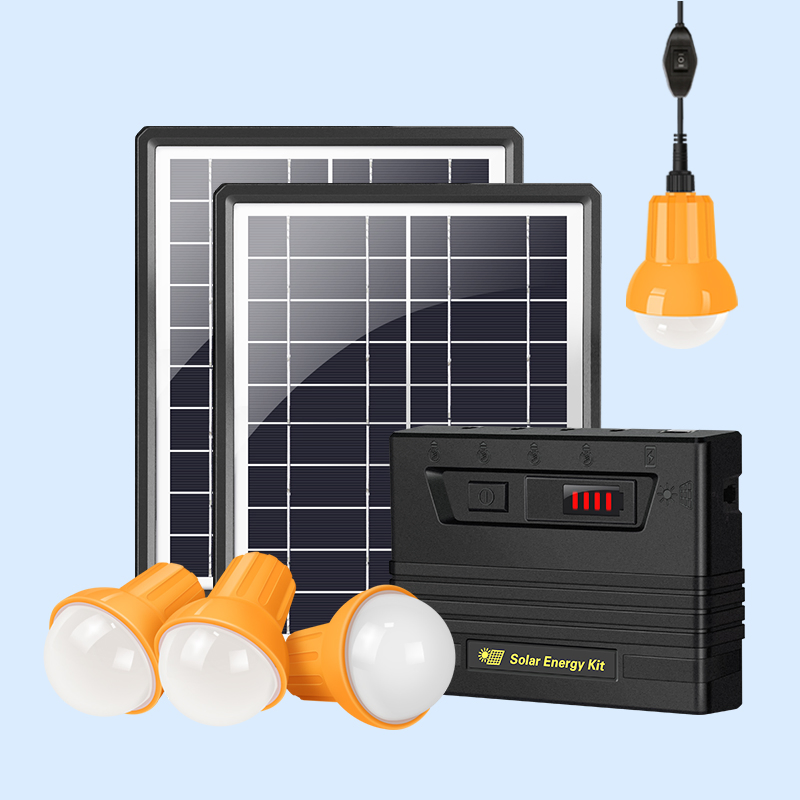 off Grid Mini Solar Home System 10W Solar Panel Kit SKD Solar Lighting System for Africa/Nigeria/Rwanda/Uganda/Tanzania Market Indoor and Outdoor Use