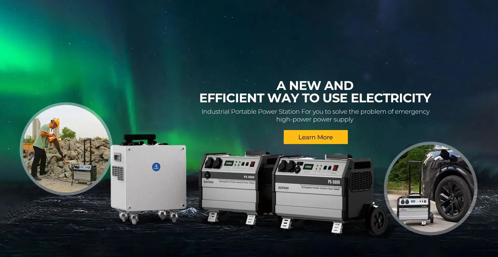 Light Weight Portable Industrial Power Station for Manucipal Road Repair