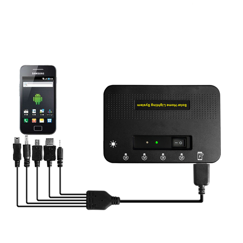 Home Solar Lighting Power System for 3 Rooms