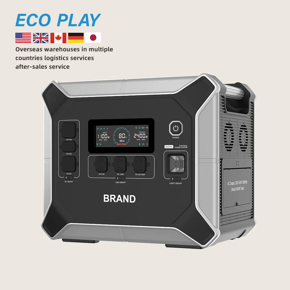 Portable Pure Sine Wave Power Station 2048wh LiFePO4 Battery MPPT Controller