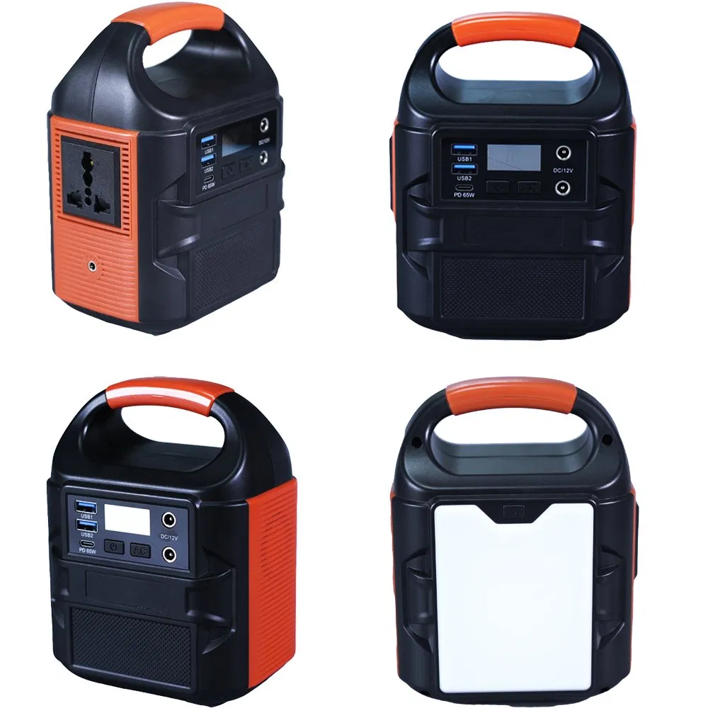 24000mAh 88.8wh 100W Portable Power Station Solar Inverter with AC/DC Output LED Light