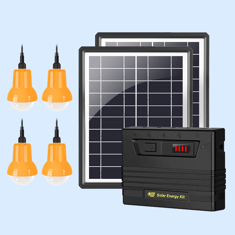 off Grid Mini Solar Home System 10W Solar Panel Kit SKD Solar Lighting System for Africa/Nigeria/Rwanda/Uganda/Tanzania Market Indoor and Outdoor Use