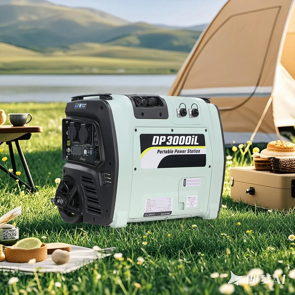 3000W LiFePO4 Battery Portable Solar Power Station for Camping Emergency Home Use