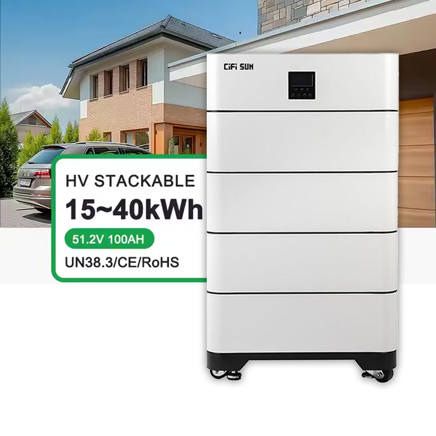 Solar Battery Residential 20kwh High Voitage LiFePO4 All in One Home Energy Storage Battery
