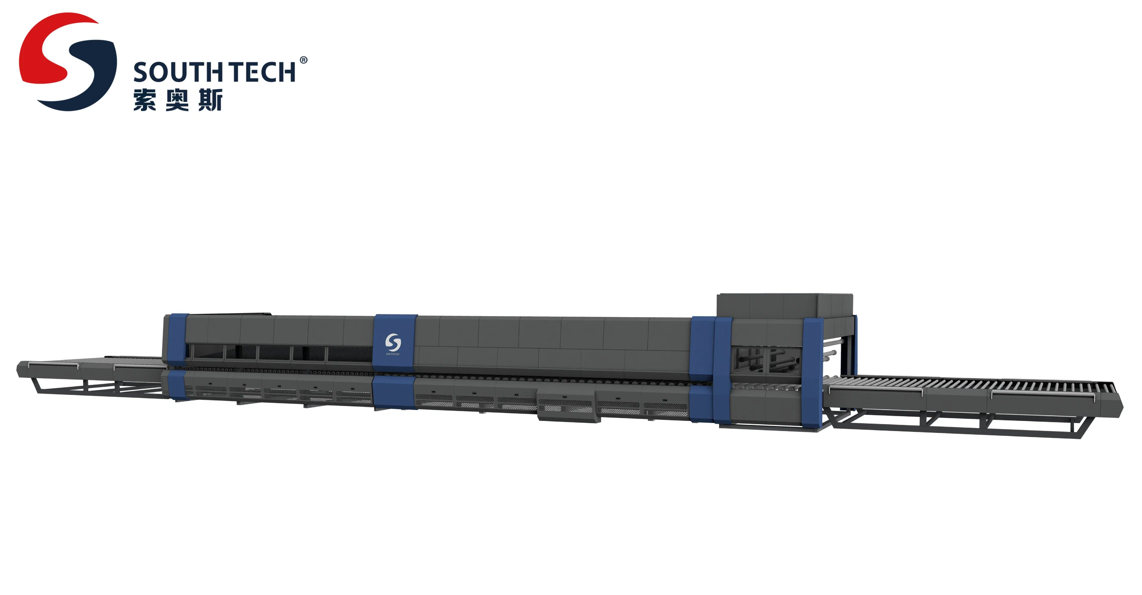 Southtech Energy Saving Zero Wind Mark Flat and Cross Bending Forming Glass Processing Equipment with New Generation Vortech Convection (NTPWG-V Series)