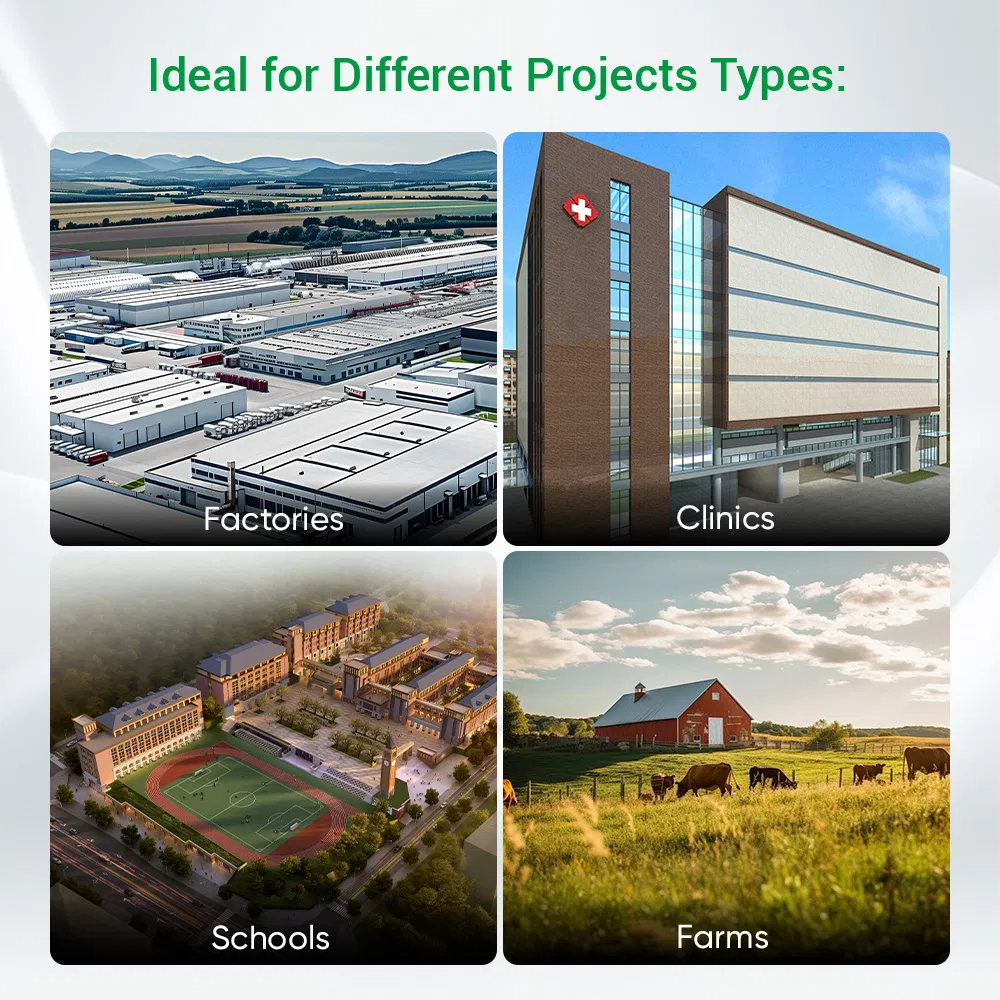 Sunpal Complete Solar System Off Grid 150 kW 100kW 50kW 40kW Industrial Solar Energy Systems