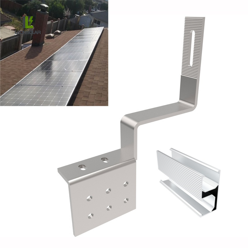 Solar Mounting System PV Module Bracket Racking Rail Support Stainless Steel Hook Structure for Panel