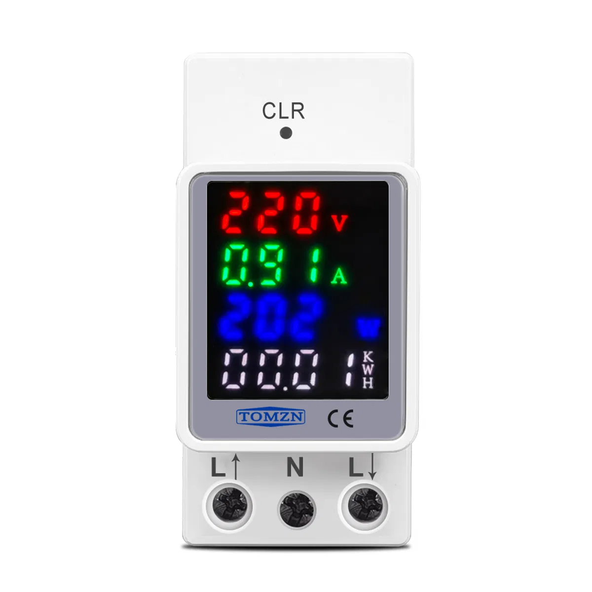 Tomzn 4-in-1 Voltage Current Kwh Energy Monitoring Device