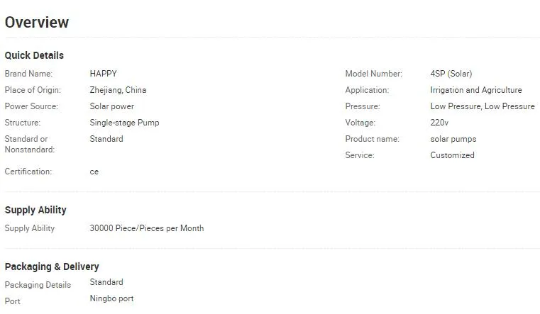 Solar Powered Water Pump