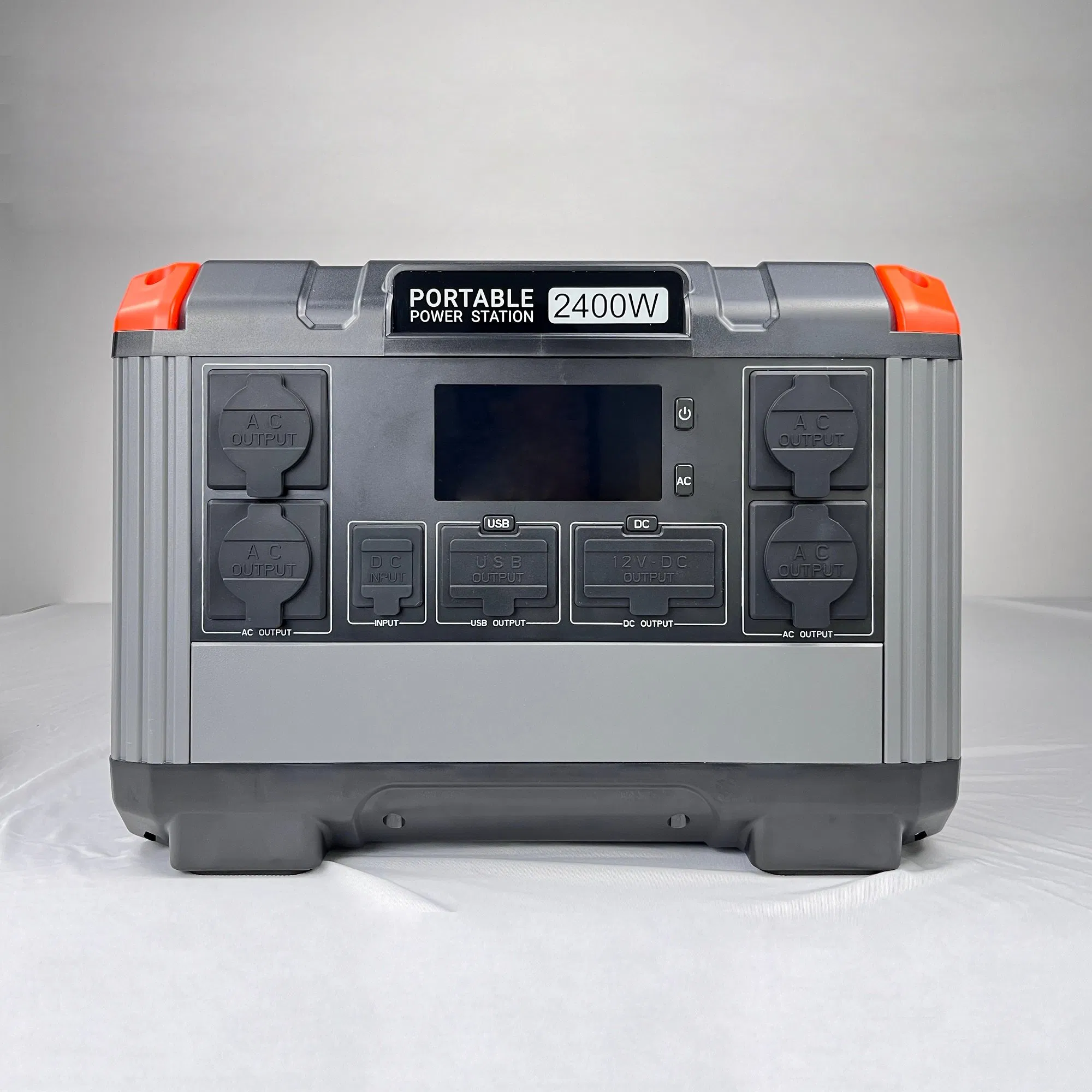 2016wh Solar Portable Power Station 2400W MPPT AC Charging UPS LiFePO4 Battery