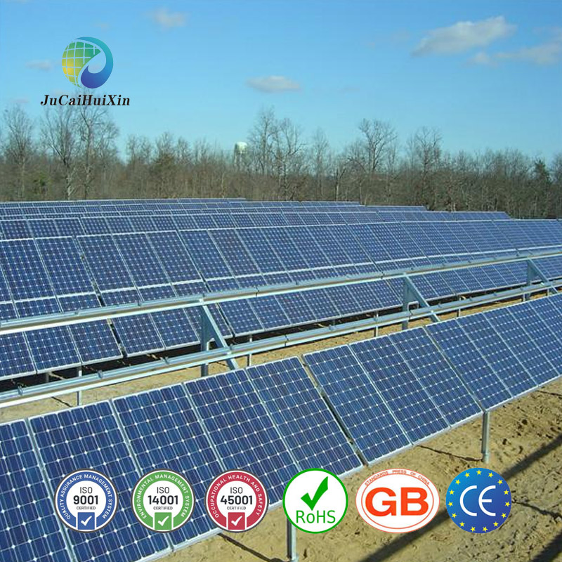 Jchx Customizable 275 Grams of Zinc Aluminum Magnesium Coated Steel Solar Frame Ground Mount Structure