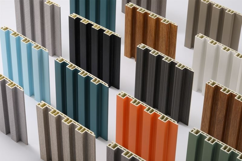 Morandi Green Wood-Plastic Composites WPC Wall Panel building material Decorative Interior