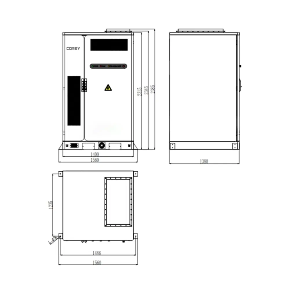 Integrated Corey 215 CE Can/RS485 Commercial Microgrid Battery Container Storage System