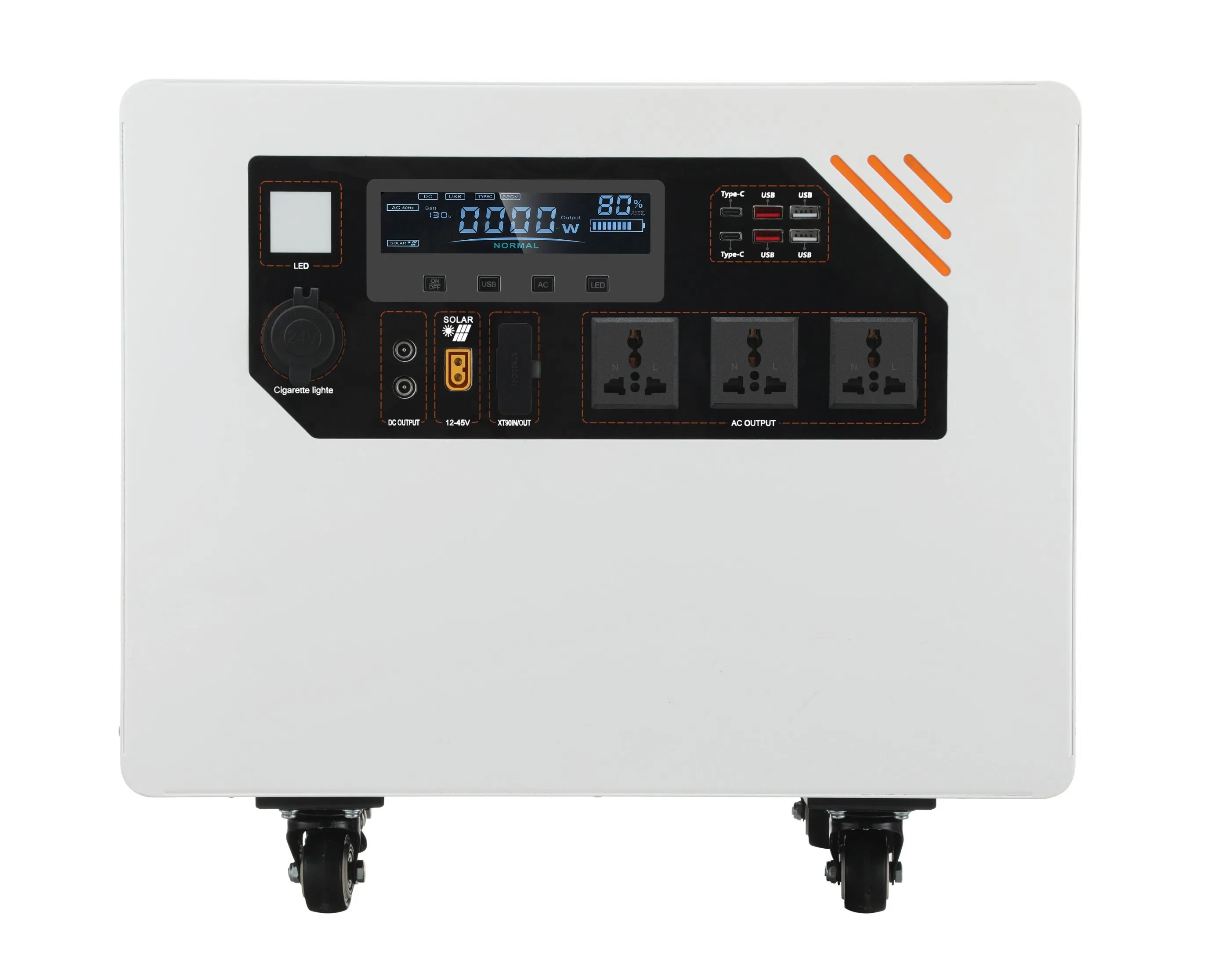 OEM ODM Outdoor Fast Charging Portable Power Station 2500W Emergency Solar Power Generator Battery Power Electric Power Station