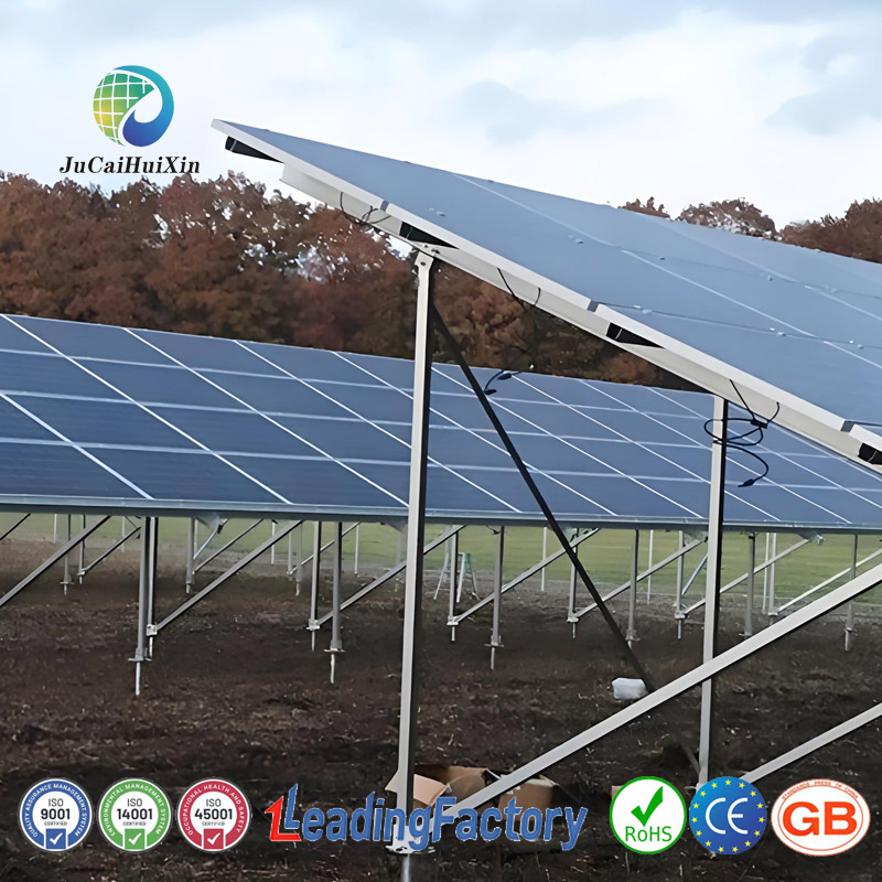 Jchx Dual-Pile Carbon Steel Ground Solar Panel Support for Solar Panels