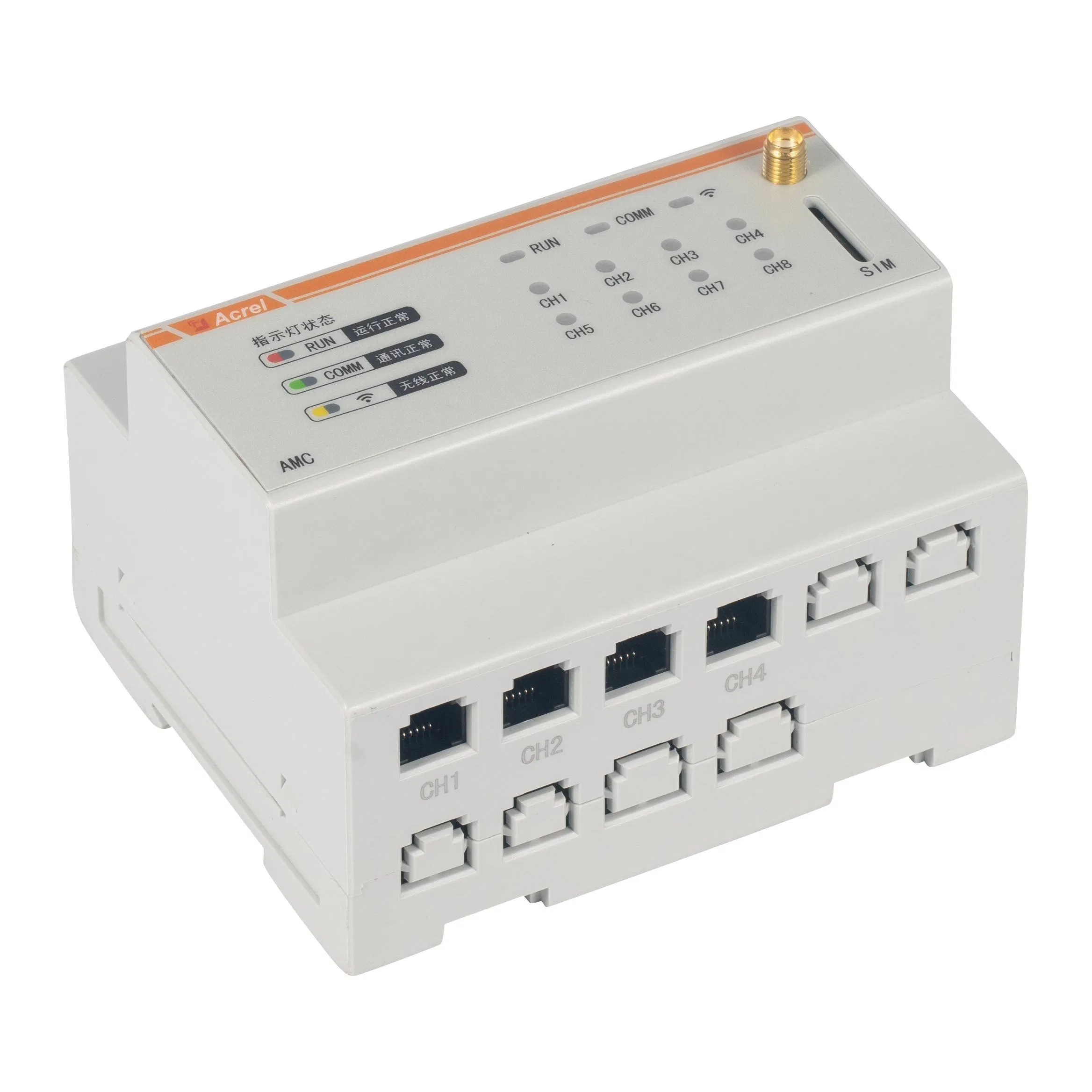 Acrel Amc200L-8e3 Connect to 8 Three-Phase AC Circuits at The Same Time Power Monitoring Device LCD Display