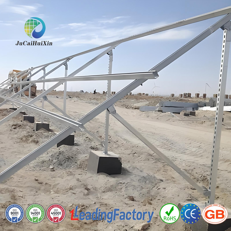 Jchx Dual-Pile Carbon Steel Ground Solar Panel Support for Solar Panels