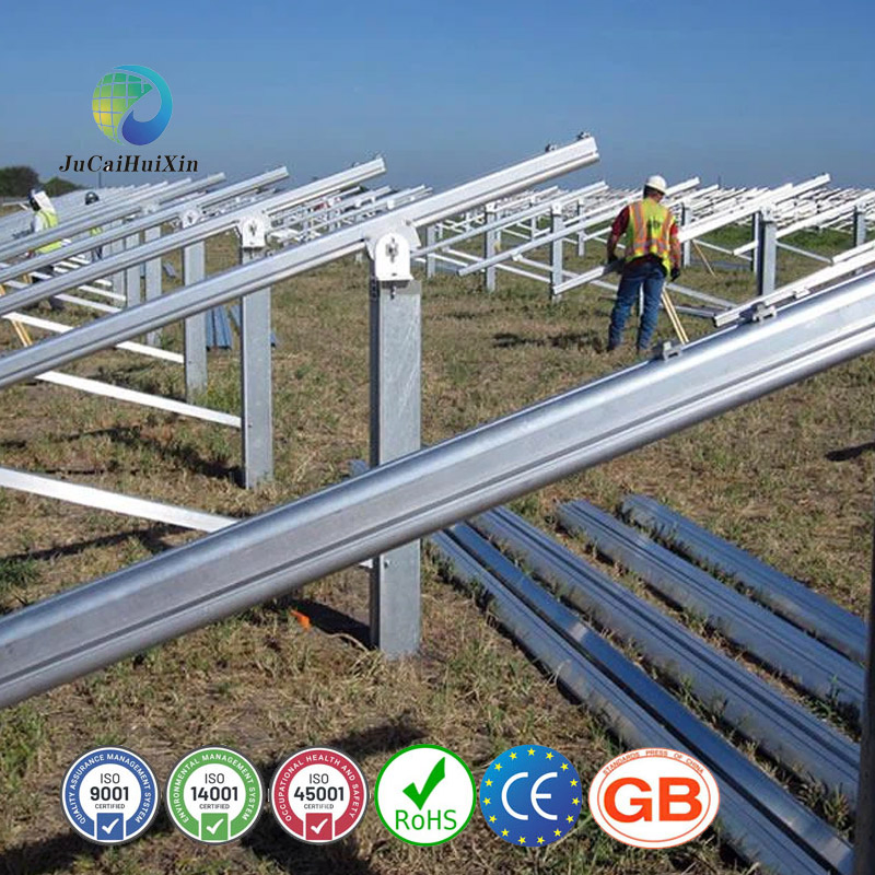 Jchx Customizable 275 Grams of Zinc Aluminum Magnesium Coated Steel Solar Frame Ground Mount Structure