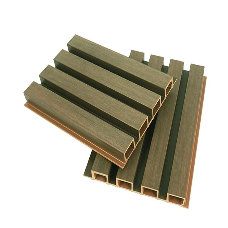 Morandi Green Wood-Plastic Composites WPC Wall Panel building material Decorative Interior