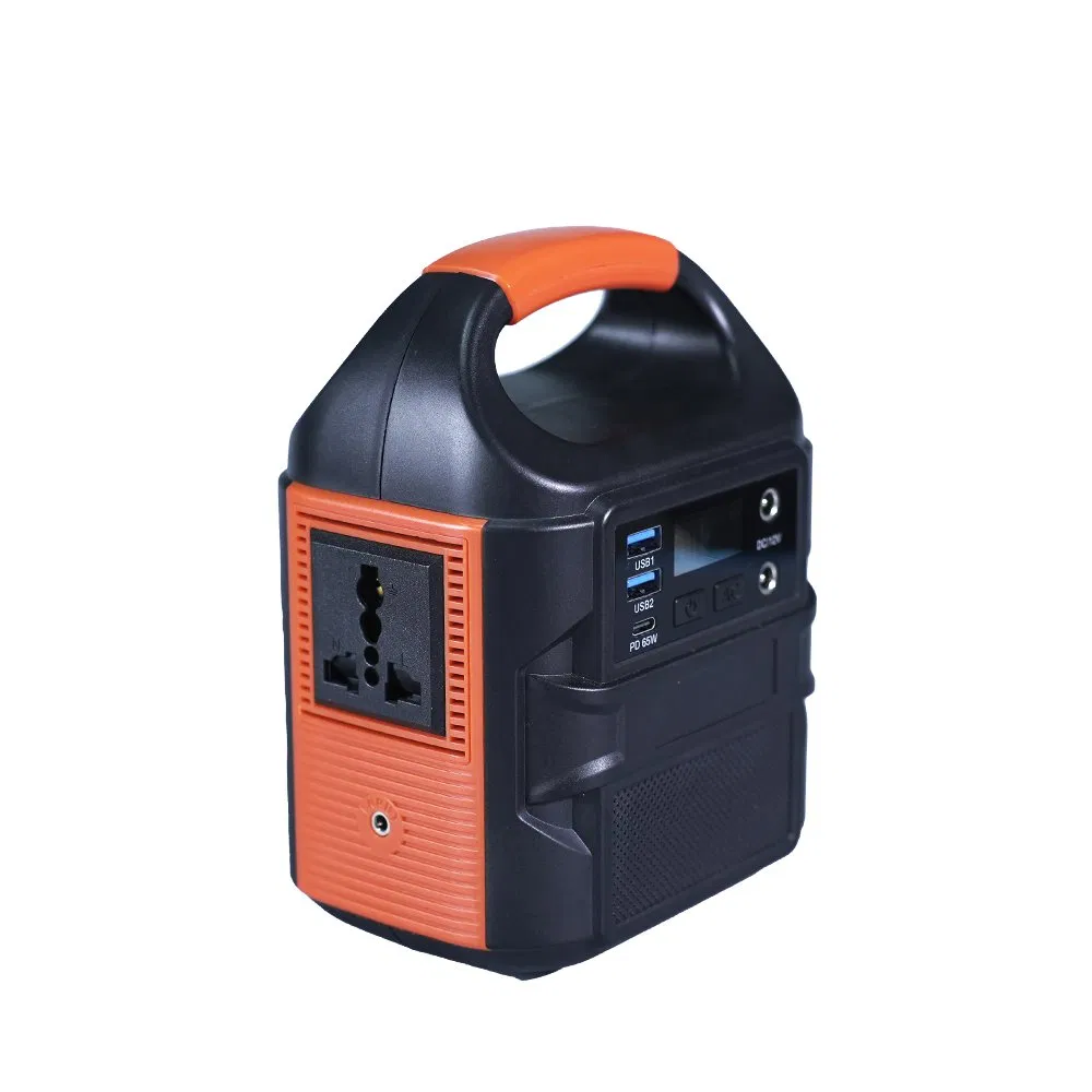 24000mAh 88.8wh 100W Portable Power Station Solar Inverter with AC/DC Output LED Light