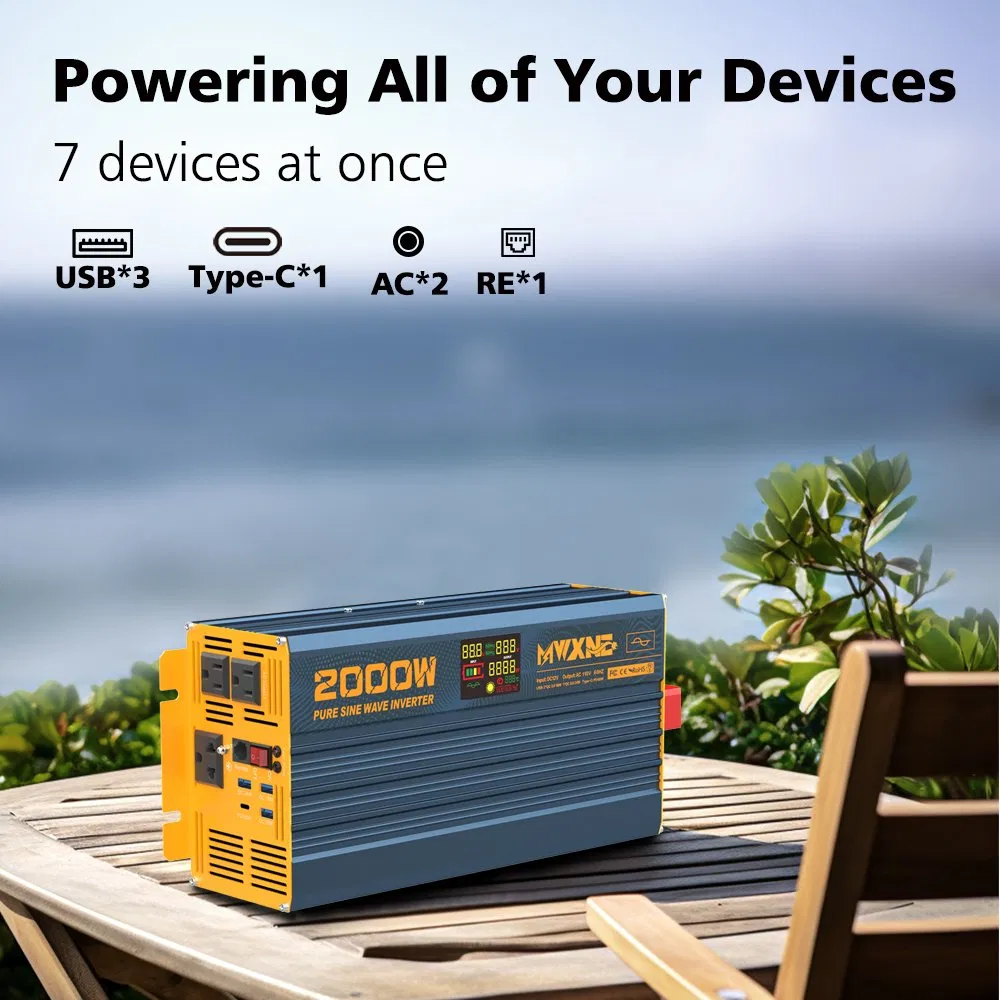 Us Stock Durable 5000W 48V to 110V 120V DC to AC Power Inverter for Home Use