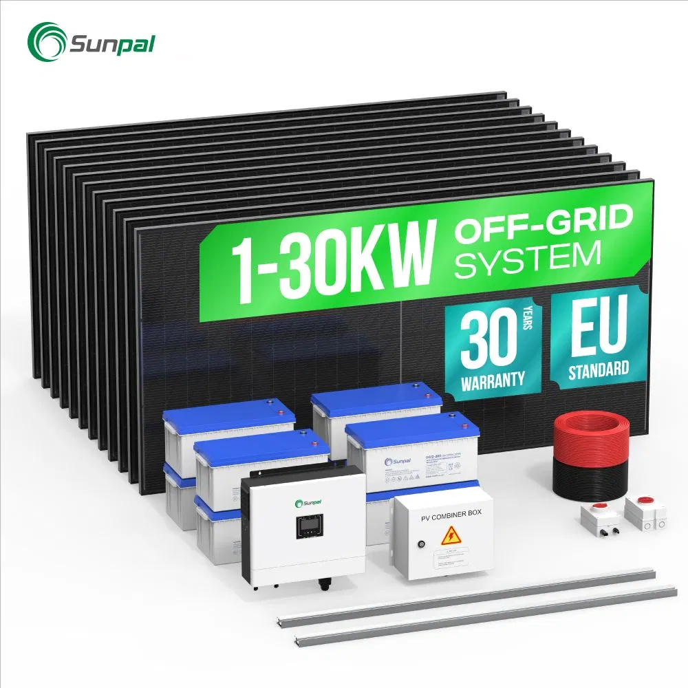 Sunpal Off The Grid House Solar Systems 30Kw 6 Kw 5Kw 1.5Kw Complete Solar Panel Energy System