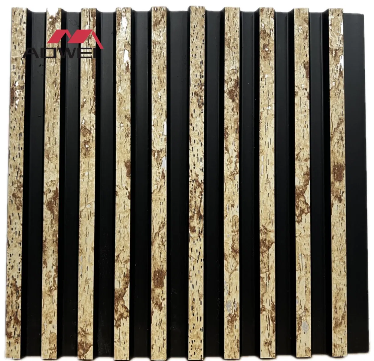 Light Weight 3D Imension Print PS Natual Wood WPC Inside Wall Panel Decoration Material