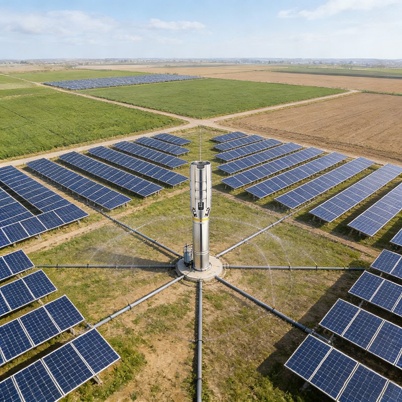 Eco-Friendly Solar Pump with Advanced Water Flow Technology