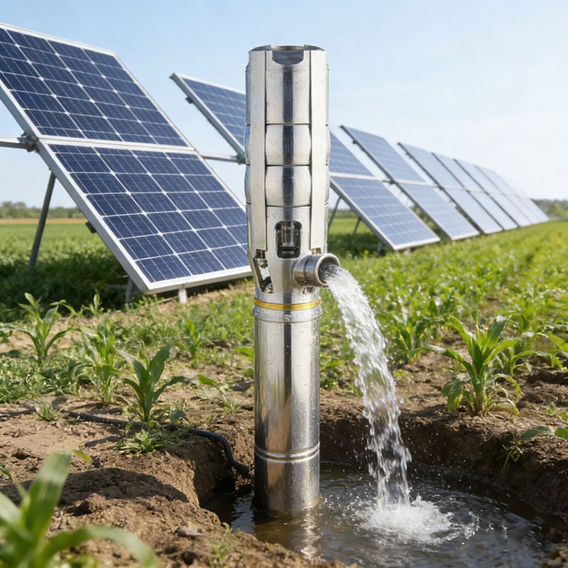 Eco-Friendly Solar Pump with Advanced Water Flow Technology