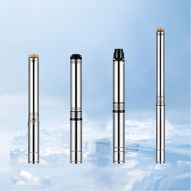 4 Inch 4000W 220V High Pressure 200 Meters Head High Flow Rate Agricultural Irrigation Solar Deep Well Full Water Pump