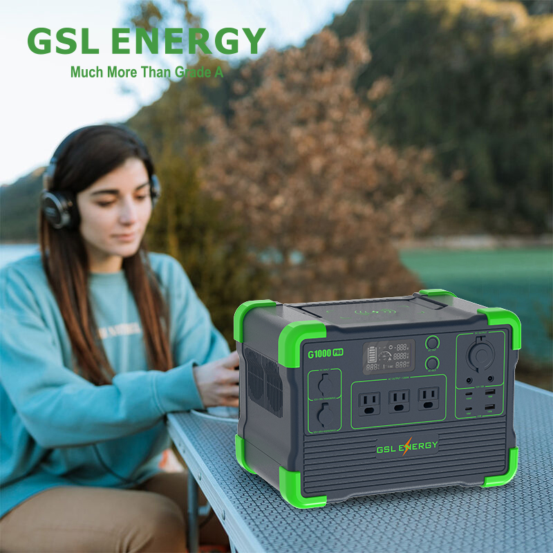 Gsl Energy AC 100V 120V 600W 1000W Outdoor LiFePO4 Solar Generator Power Banks Portable Power Station