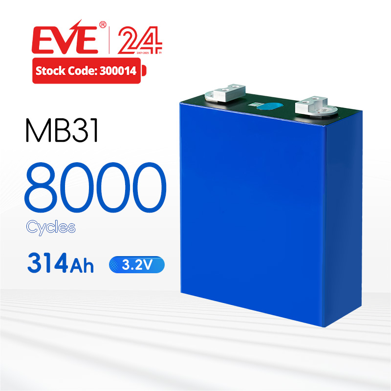 Eve 314ah Lithium Battery 3.2V LiFePO4 Battery Lithium Ion Battery Cell for Energy Storage Solar Power System