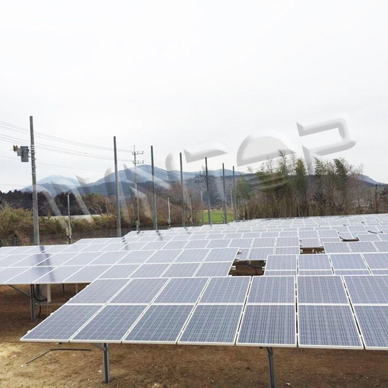 C Pile Ground Solar Mount Installation Structure